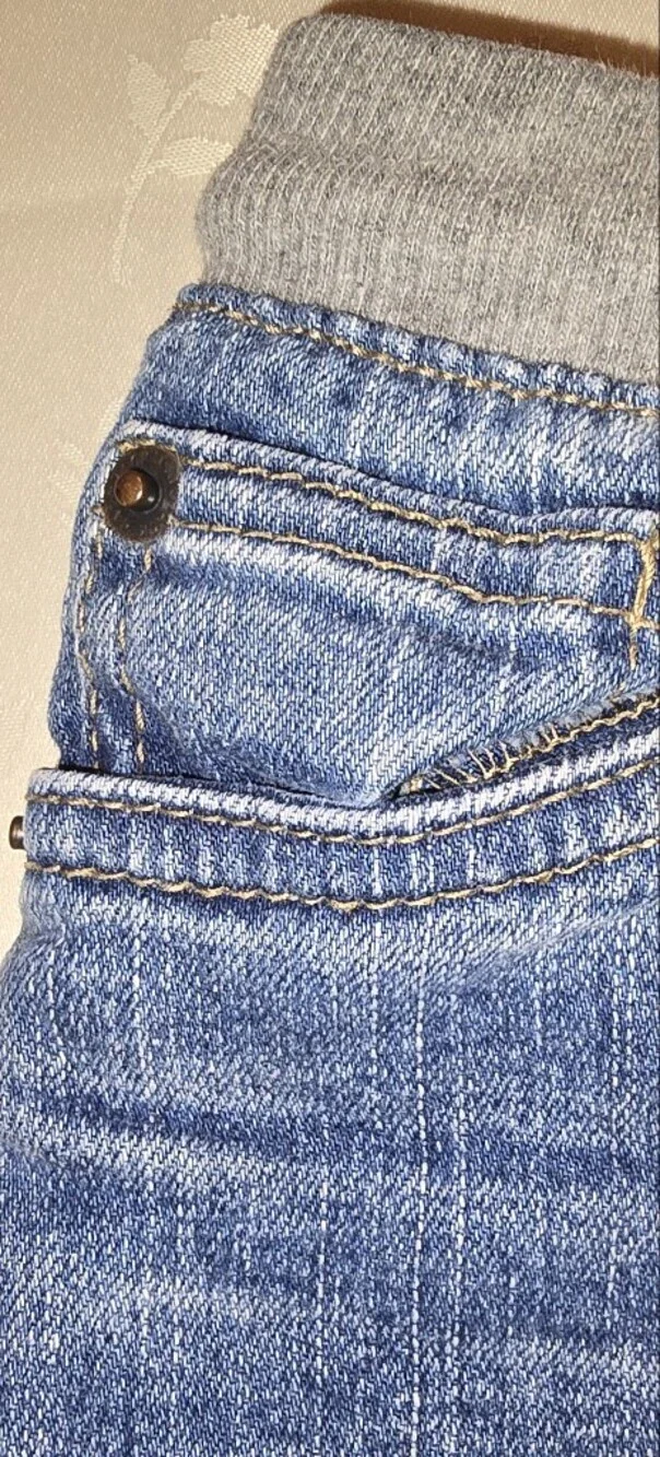Cat & Jack frayed denim shorts featuring a dark wash